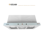 Máy Hút Mùi Kocher Turbo X-350N Âm Tủ 70cm – Booster 1800m³/h, Vẫy Tay Thông Minh, Ultra Swing Siêu Êm