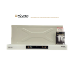 Máy Hút Mùi Kocher Turbo Smart 3D X3D-350T Âm Tủ 70cm – Booster 1800m³/h, Cảm Ứng Vẫy Tay