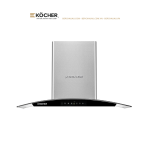 Máy Hút Mùi Kính Cong Köcher K-229I 70cm/90cm – Booster 1850m³/h, Ultra Swing Siêu Êm, Cảm Ứng Vẫy Tay