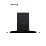 Máy Hút Mùi Kocher K-226V Kính Cong 70/90cm – Booster 1850m³/h, Ultra Swing Siêu Êm, Điều Khiển Vẫy Tay