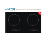 Bếp Từ Đôi Latino LT-I2D1088L Malaysia – Inverter, Kính ELCD Platinum Ceramic, Slider 12 Mức, Booster