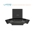 Máy Hút Mùi Latino LT-KC700S 70cm Kính Cong – Turbo 190W, Cảm Ứng Vẫy Tay, Lực Hút 1200m³/h