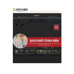 Máy Rửa Bát Köcher X10 10 Bộ – Sấy Khô Khí Tươi 72H, 7 Chương Trình Rửa, Tiết Kiệm Điện Nước