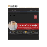 Máy Rửa Bát Köcher X10 PRO 10 Bộ – Sấy PTC Khí Tươi 72H, Diệt Khuẩn UV, 7 Chương Trình Rửa