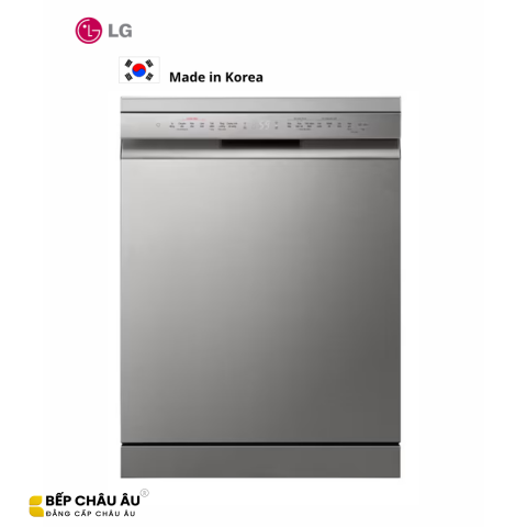 Máy Rửa Bát LG LDT14SVA4 14 Bộ Màu Bạc Ghi – QuadWash TrueSteam, Inverter, Sấy Hé Cửa, Wi-Fi ThinQ
