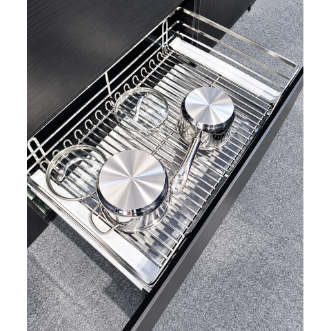 Kệ Đựng Xoong Nồi Mix Oval Inox 304 GROB | Bếp Châu Âu