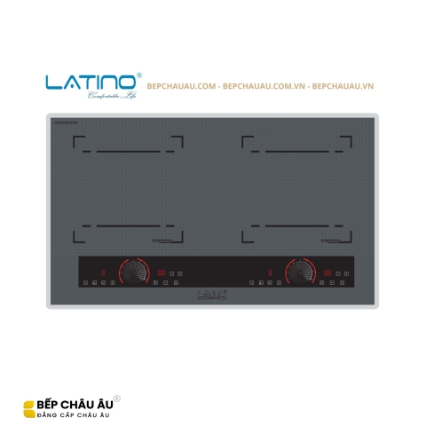 Bếp Từ Đôi Latino LT-706ID Inverter – Mặt Kính Vân Xám, Booster 3000W, Nhập Khẩu Indonesia