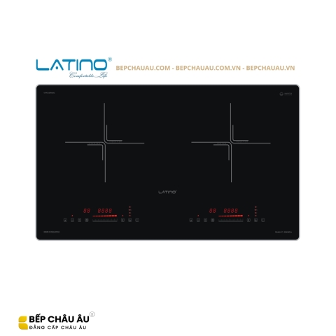 Bếp Từ Đôi Latino LT-ML858PRO Inverter – Kính Platinum Ceramic, Booster 2400W, Nhập Khẩu Malaysia