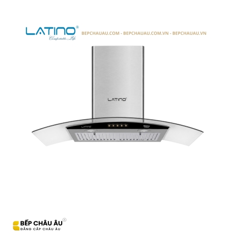Máy Hút Mùi Latino LT-KC600C Kính Cong 60cm – Turbo 1200m³/h, Inox Cao Cấp, Phím Cơ 3 Cấp Độ