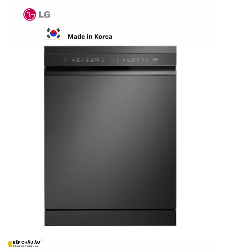 Máy Rửa Bát LG LDN14BLA5 14 Bộ Màu Đen Nhám – QuadWash, Inverter, Sấy Hé Cửa Tự Động, Wi-Fi ThinQ