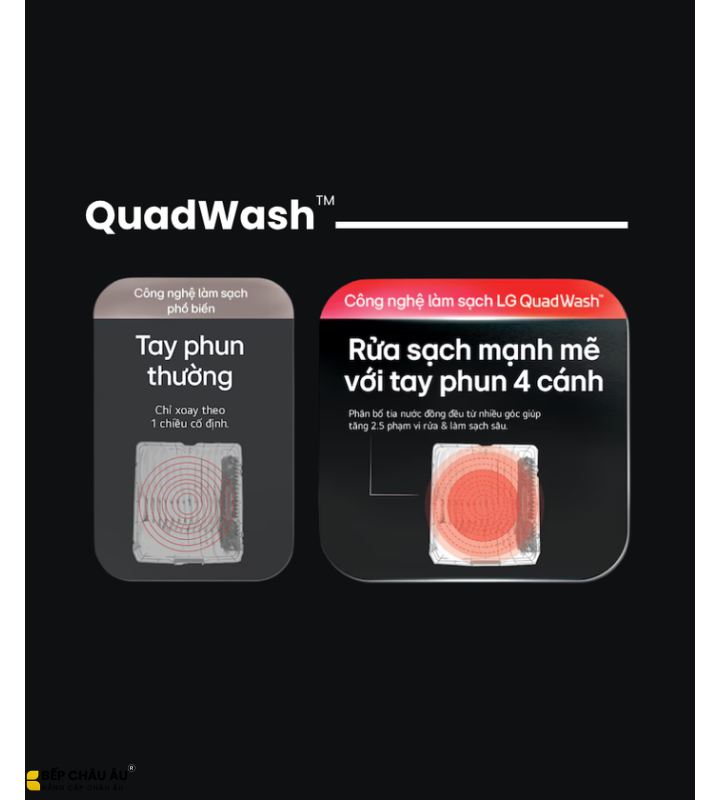 Máy Rửa Bát LG LDT14BLA4 14 Bộ Màu Đen Nhám – QuadWash, TrueSteam, Inverter, Sấy Hé Cửa, Wi-Fi ThinQ