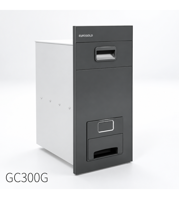 Thùng Gạo Gương Nút Nhấn EUROGOLD GC300 – 3 Màu Đen, Ghi, Bạc