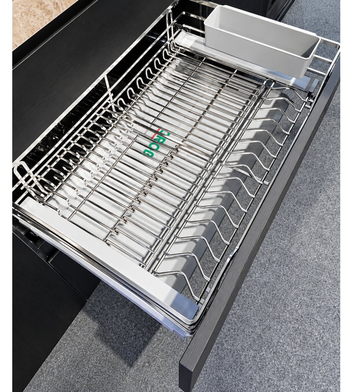 Kệ Đựng Bát Đĩa Mix Oval Inox 304 GROB