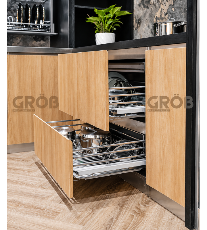 Kệ Đựng Bát Đĩa Mix Oval Inox 304 GROB