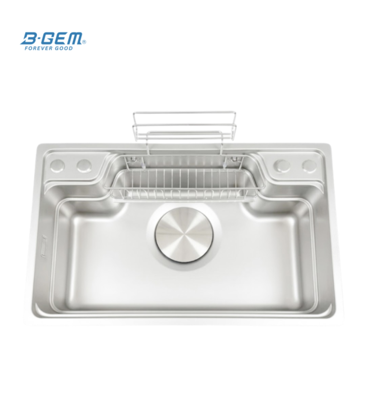 B-Gem - CGT - CHẬU 1 HỘC INOX 304 - CÔNG NGHỆ LINEN