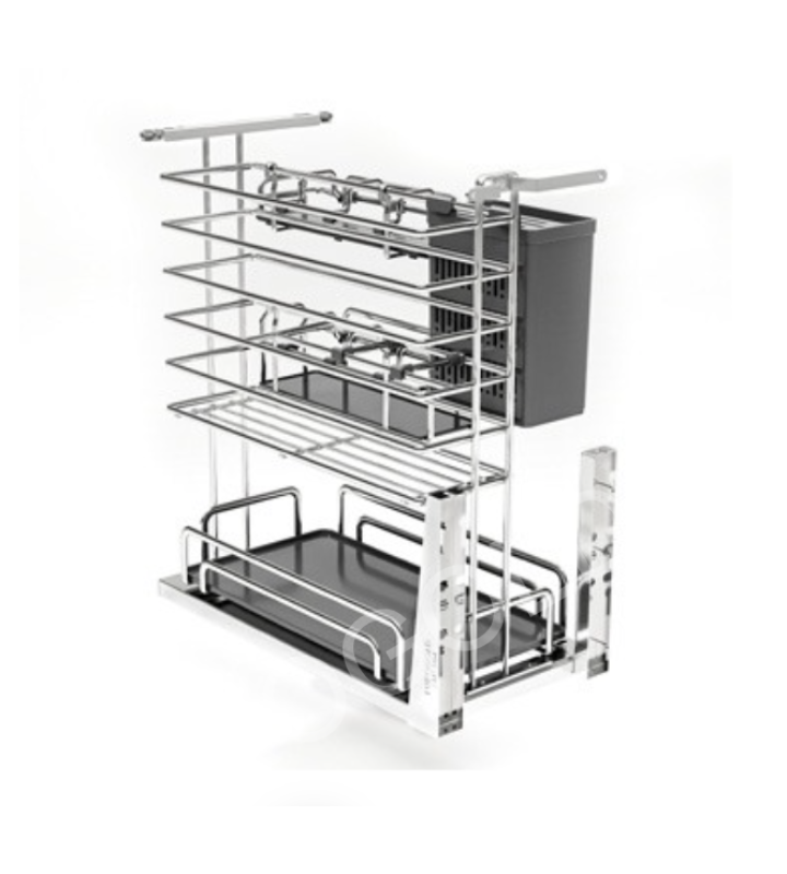 Giá Dao Thớt Nan Oval EUROGOLD Inox 304 – Ray Giảm Chấn Cao Cấp