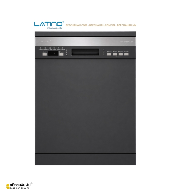 Máy Rửa Bát Latino LT-EU715MR Smart 15 Bộ – Sấy PTC, Half-load, 6 Chương Trình Rửa