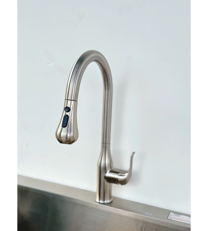 VÒI CHÉN NÓNG LẠNH DÂY RÚT CAO CẤP B-Gem - T07Riva 